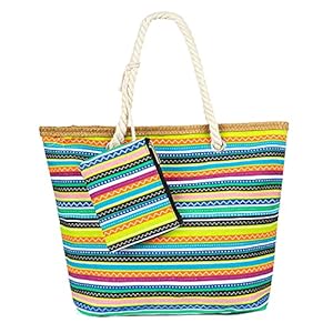 Strandtas, Comius Sharp zomer grote draagtas met rits, oversized reizen winkelen schoudertas voor strandvakantie