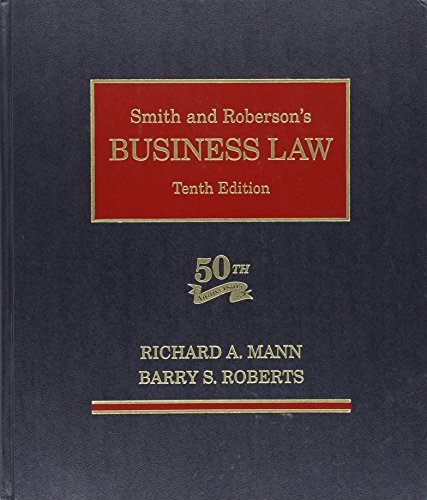 Smith and Roberson’s Business Law (2nd Printing)