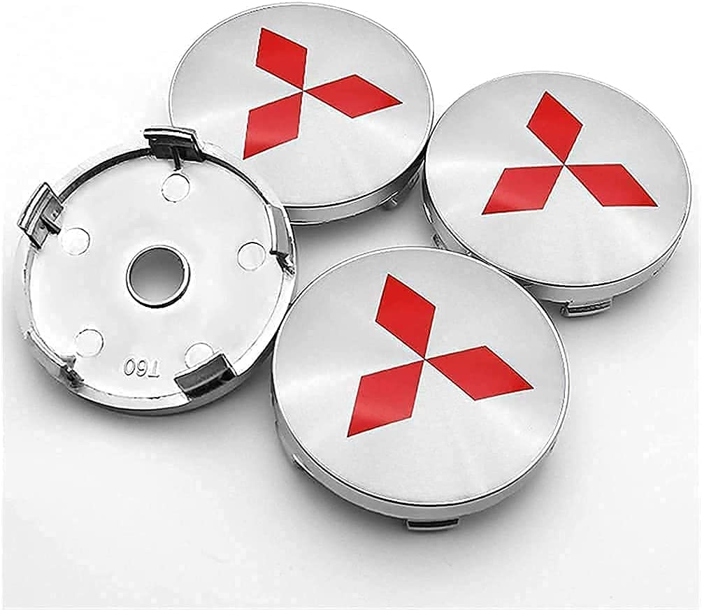 4-delige Naafdoppen voor Mitsubishi ASX Ralliart Outlander Lancer Pajero Eclipse Galant 60mm, Wieldecoratiedeksel, Wieldoppen, Naafdop, Stof/Waterdicht/Slijtvast/Met logo 4-delige Naafdoppen voor Mitsubishi ASX Ralliart Outlander Lancer Pajero Eclipse Galant 60mm, Wieldecoratiedeksel, Wieldoppen, Naafdop, Stof/Waterdicht/Slijtvast/Met logo
