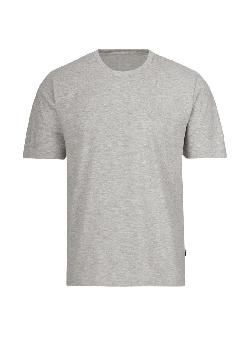 Trigema Deluxe Men's T-Shirt grey Hellgrau-Melange Size:XL