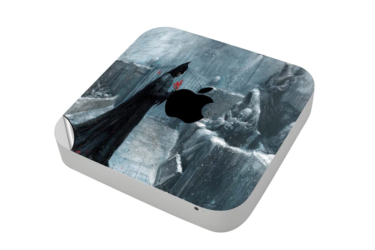 GADGETS WRAP Printed Vinyl Top Only Skin Sticker Decal for Apple Mac Mini - Bat Sad