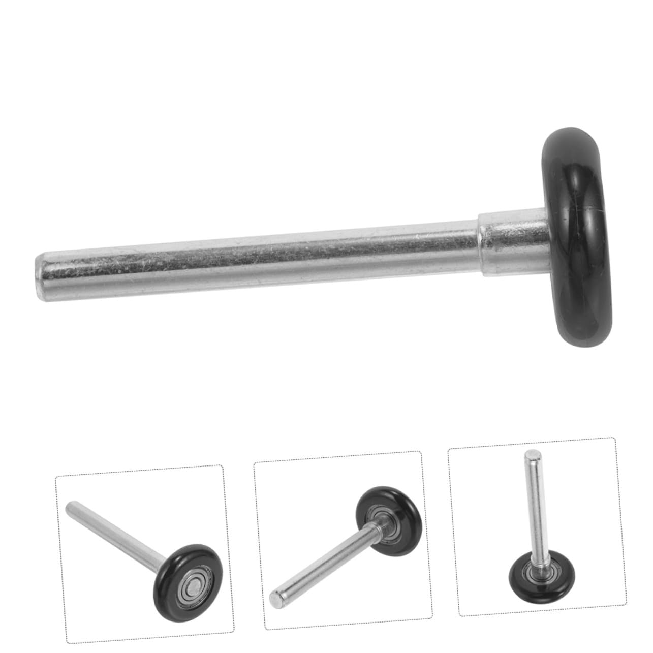 2 pièces Lot de Roulettes de Porte de Garage Nylon Silencieuses Lisses avec Tige Remplacement pour Portes Résidentielles Fonctionnement Stable et Léger
