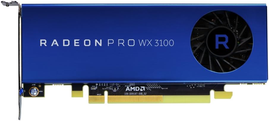 Scheda grafica AMD Radeon Pro WX3100 - 4GB GDDR5, PCIe 3.0, 1x DisplayPort, 2xMini-DisplayPorts Scheda grafica AMD Radeon Pro WX3100 - 4GB GDDR5, PCIe 3.0, 1x DisplayPort, 2xMini-DisplayPorts
