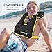 Inflatable Snorkel Vest Adults, Portable Snorkel Jacket, Buoyancy Vest for Snorkeling, Swimming, Kayaking, Boating, Safety Load Up to 220 Ibs（Deep Blue）