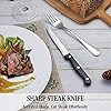 24 Pcs Silverware Set with Steak Knives Service for 4,Stainless Steel Flatware Set,Mirror Polished Cutlery Utensil Set,Home Kitchen Eating Tableware Set,Include Fork Knife Spoon Set,Dishwasher Safe - Image 6