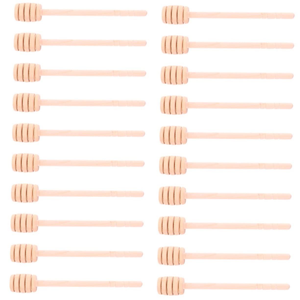 25pcs Wooden Honey Stirrer Convenient Honey Dipper Honey Spoons Kitchen Stirring Rods Portable Honey Stick Multi-function Stirring Stick Honey Stirring Rods Honey Container Rods