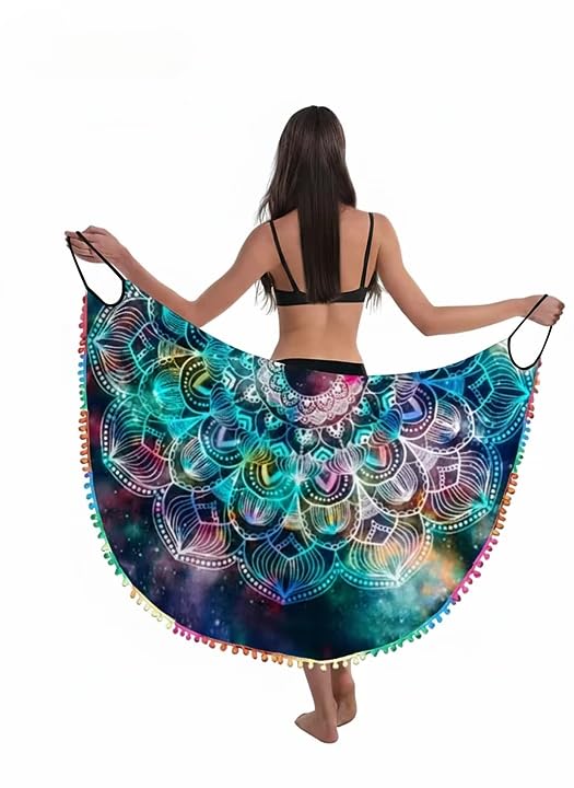 tulsi enterprise Women's Beach Cover Up - Stylish V-Neck Swimsuit Coverup, Lightweight Breathable Beachwear for Poolside and Resort Vacation Multicolour-picture-15