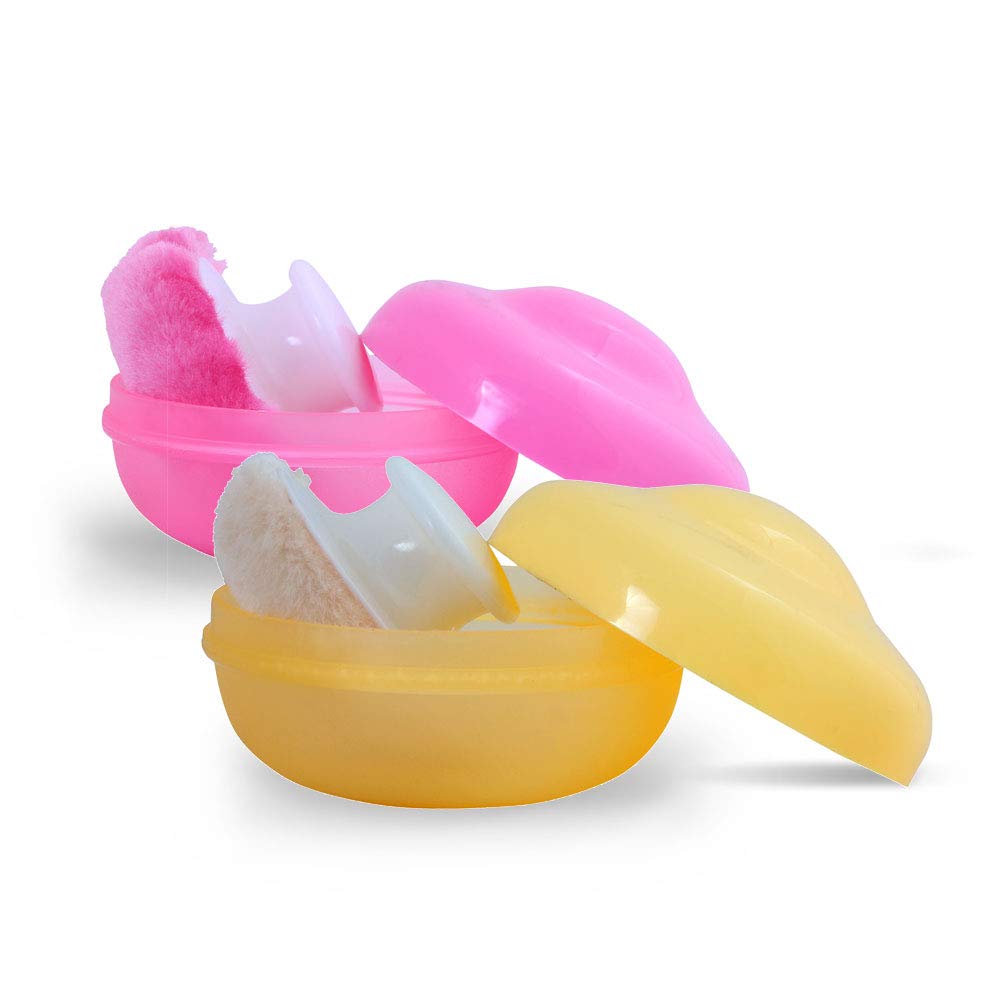 Morisons* babydreams THE CHOICE OF SMART MUMSBaby Dreams Classic Powder Puff - Peach & Pink (Pack 2)