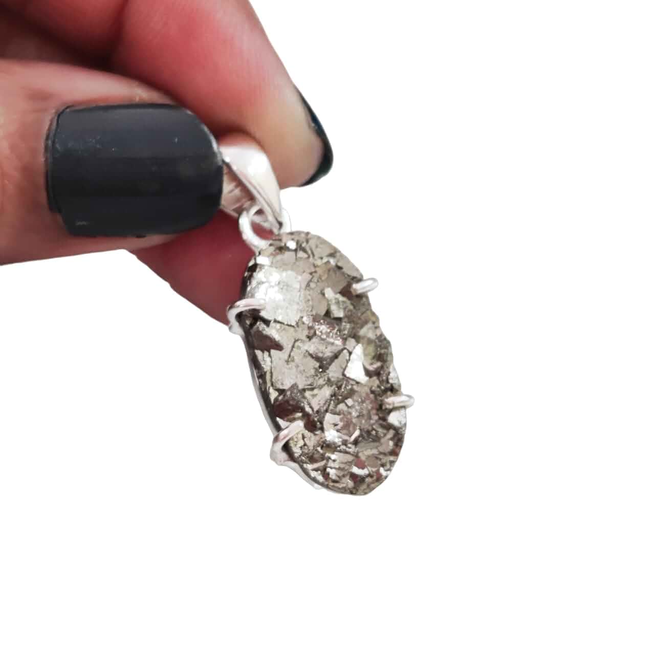 Rough Pyrite Pendant, Natural Pyrite Gemstone Pendant, Money Catching Power, Womens Pendant Necklace, 925 Sterling Silver, Christmas, Thanksgiving, Mens Pendant, Handmade Jewelry, Raw Stone Pendant
