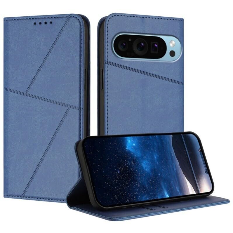 Housse Google Pixel 8 avec support vidéo et rangement de cartes magnétique en cuir