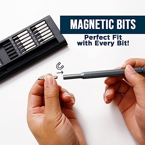 Image of 24 in 1 Precision Screwdriver Set, Magnetic Drive Set, with 24 Screw Heads, Professional Electronic Repair Tool Set, Suitable for Maintenance of Smartphones, Computers, and Electronic Devices.