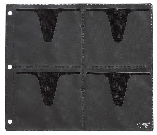 Find It CD Binder Pages, Three-Hole Punched, 15 Pack (FT07027)