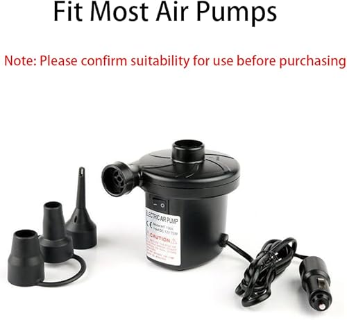 Miniatura 5 de Boquillas de repuesto para bomba de aire, paquete de 3 boquillas inflables, accesorio adaptador de inflador de bomba de aire para cama de aire