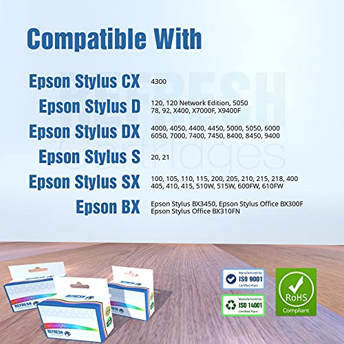Refresh Cartridges Full Set of 4 Remanufactured Ink Cartridge Replacement for Epson Ink Cartridges (T0711 / 2/3 / 4) - Image 4