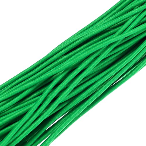 PATIKIL 100 Yards(90m) Bungee Cord Elastic Cord Heavy Stretch String Rope 2.5mm Light Green for Crafting DIY Sewing Hook Straps Camping Tie Down Strap - Image 4