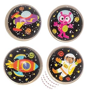 Baker Ross AX193 Zonnestelsel Glitter Stuiterballen – Pak Van 10, Feestartikelen Voor Verjaardagen Van Kinderen En…