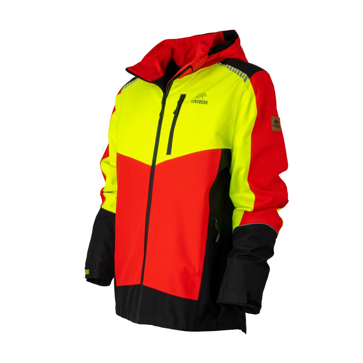FORSBERG Softshelljacke SKOGAR Softshell Jacket Forst, Farbe:gelb/rot, Größe:M