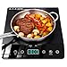 JollyOne Single Burner Induction Cooktop, ETL-Certified 1800W Portable Induction Cooktop Large 8 inch Heating Coil, 12 Temp Settings up to 465℉ Electric Stove Hot Plate with 3 Hour Timer, Safety Lock