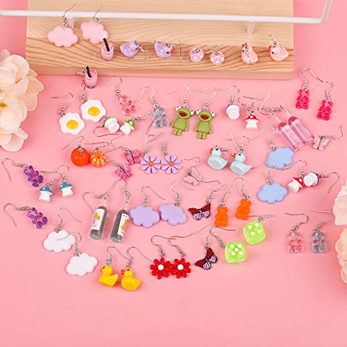 30 Pairs Fun Earrings Cute Earrings Weird Earrings Y2K Aesthetic Earrings Funny Earrings Funky Earrings Kawaii Earrings Indie Earrings Cool Earrings For Women Mmultipack #TOP5