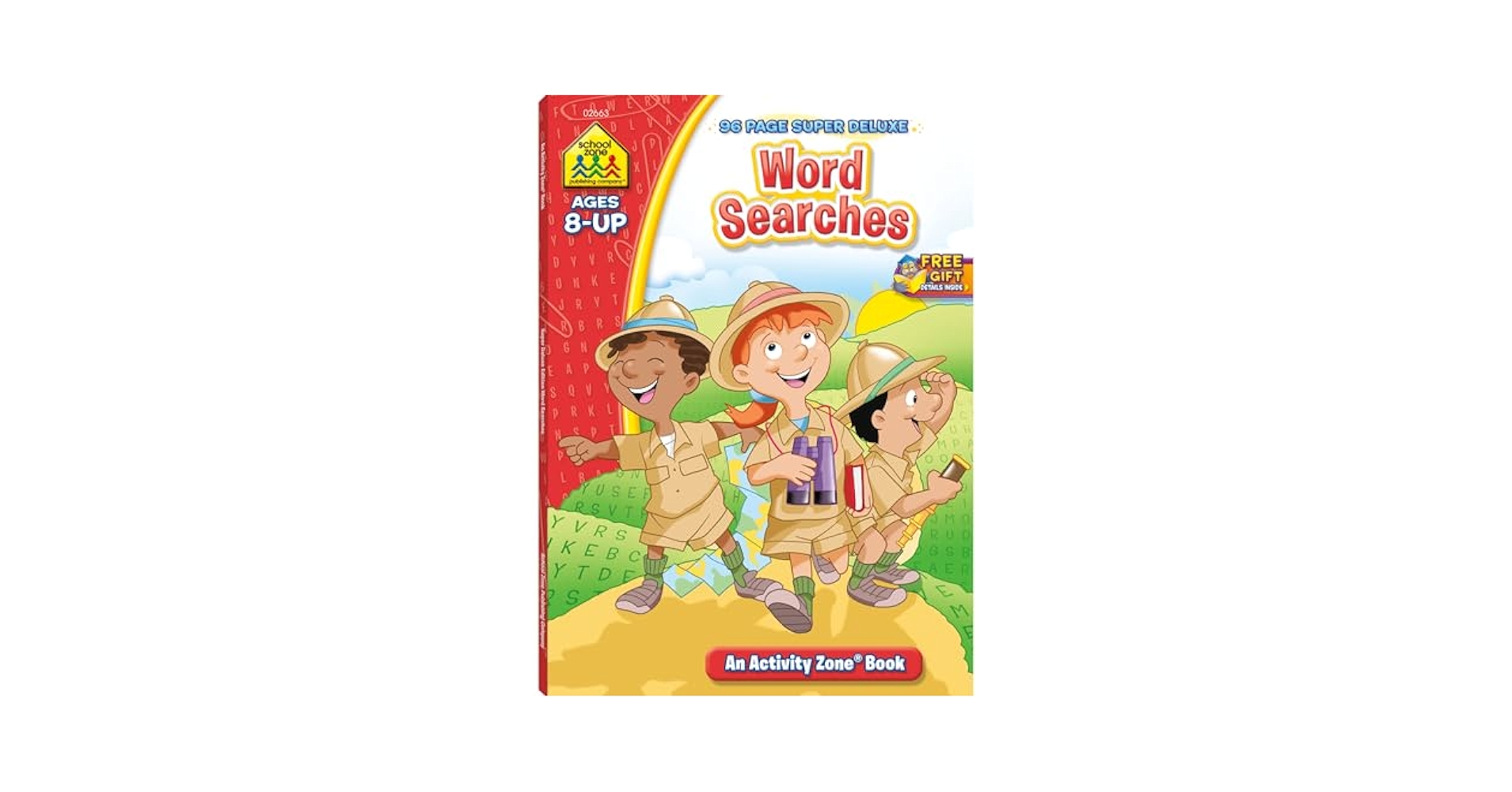 School Zone Word Searches Workbook: 96 Pages, 3rd Grade