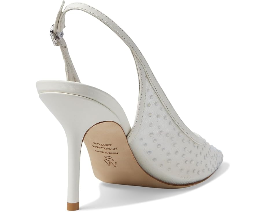Stuart Weitzman Emilia Mesh 85 Slingback - Back View