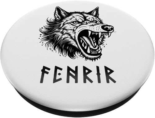 Miniatura 2 de Fenrir Wolf Of Odin Old Norse Mythology Viking Celtic Fenris PopSockets Standard PopGrip