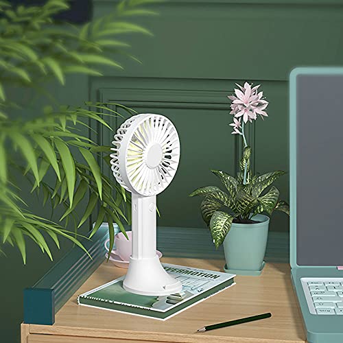Ventilador de mano portátil USB con batería de 1200mAh y 3 velocidades para mesa 7