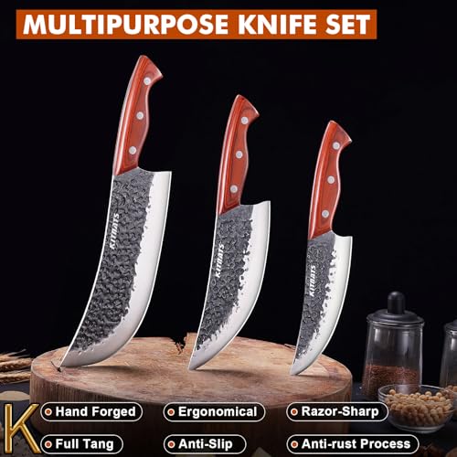 KITNATS 3-Piece Butcher Knife Set at 50% Off with Code - Image 5