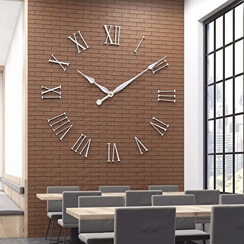 Image of YONOTA A Product of SONAM Quartz Sweep Silent Movement Machine for Analog Wall Clock (Hands house-12.2cm, minuted-26.3cm, second-14.2cm)(Needle -Silver, red) (Made in India 100%)