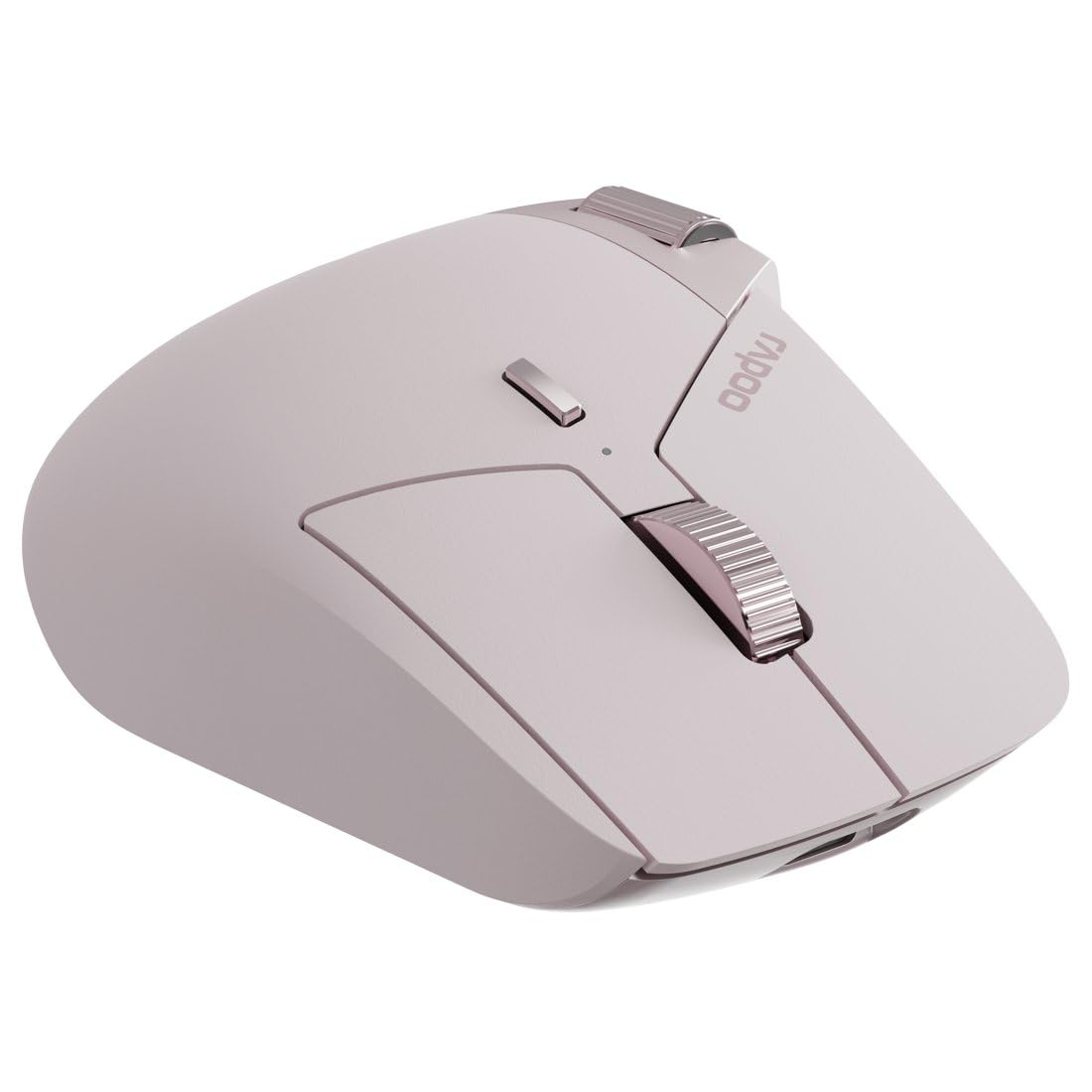 Rapoo Mouse wireless MT760M Mouse senza fili Sensore 4000 DPI Batteria ricaricabile ecologica PC & Mac ergonomico - Rosa
