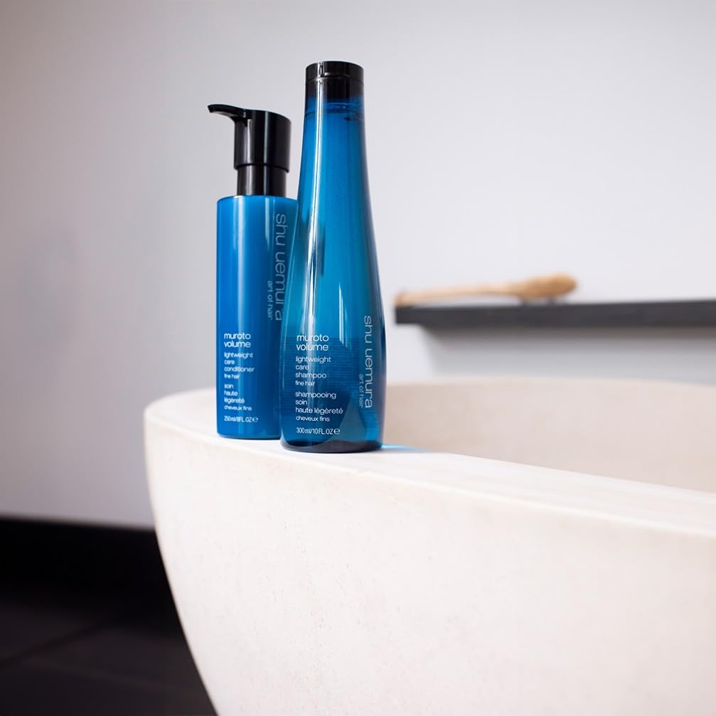 SHU UEMURA ART OF HAIR - Muroto Volume - Après Shampoing Volumisant - Hydrate, Demêle et Apporte du Volume - Enrichi en Eau Profonde du Japon - Cheveux Fins & Plats - 250ml