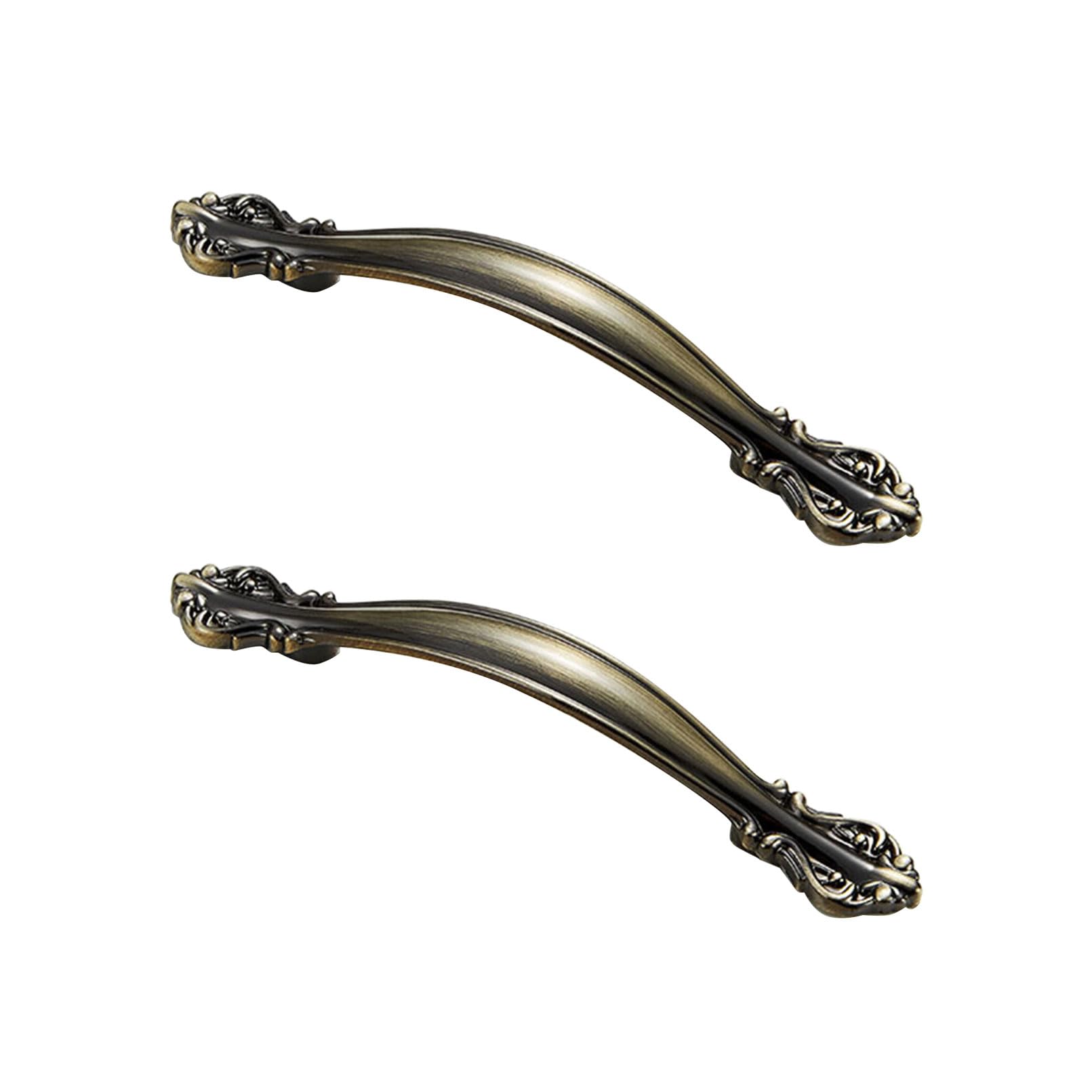 Szlxjmfl Bronze Drawer Handles Vintage, 2 Pack Handle For Furniture Solid Zinc Alloy | Plating Surface, Color: Drawer Handles Hole Centers 64Mm Cupboard Handles Cabinet Pulls Kitchen Door Handles 64Mm/2.5In