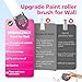 White Paint for Wall, 2-in-1 Small Rolling Brush Repair Tool,Touch up Paint for Walls Remove Stains Repair Kit,drywall repair kit with Rolling Brush