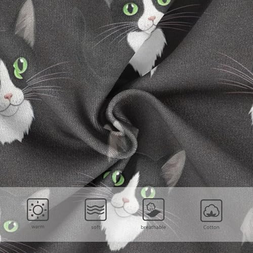 Cute Black White Cats Toddler Underwear Floral 2t Cotton Panties for Girl Fancy Kids Briefs Undies3