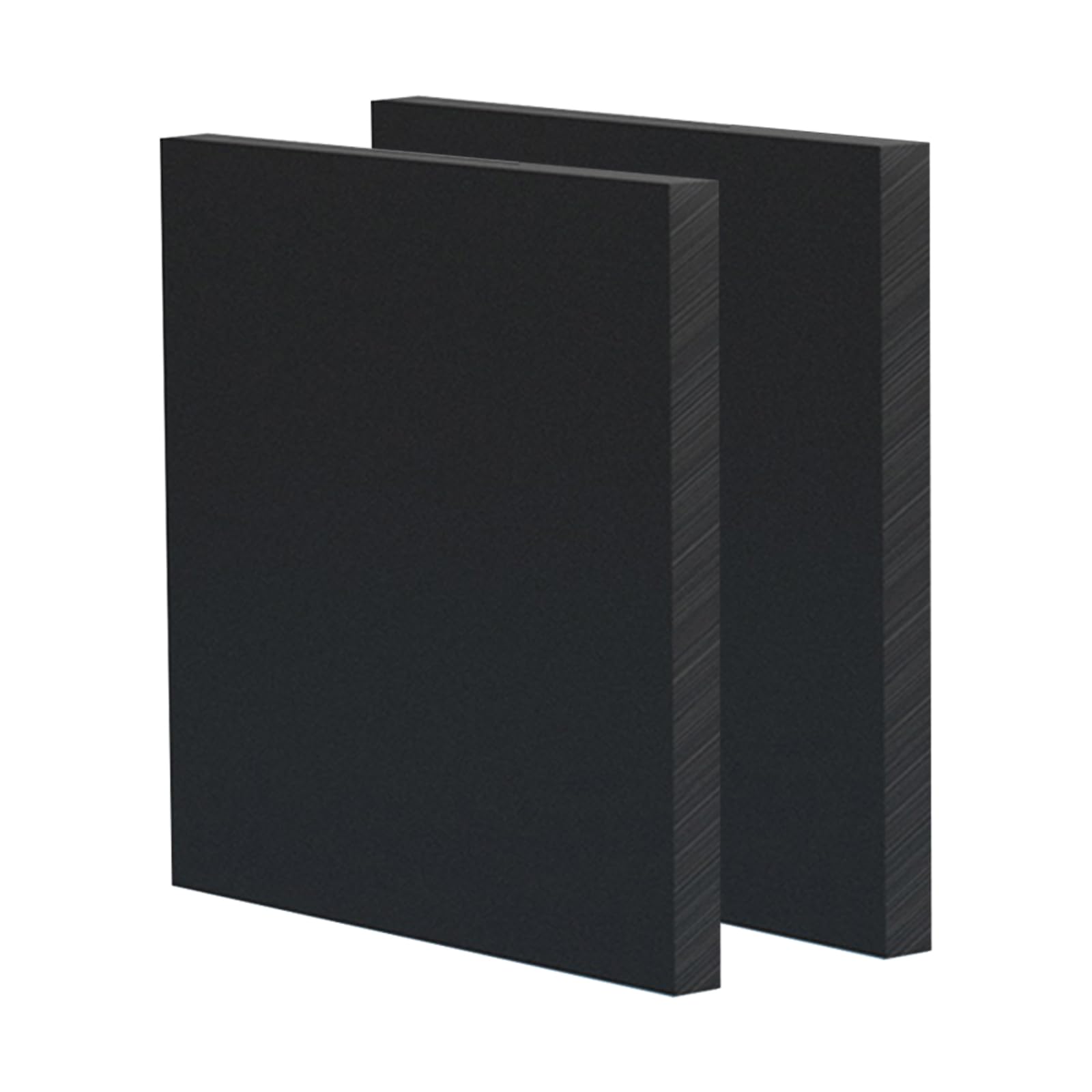UpGBRF ABS Plastic Sheets Moldable ABS Plastic Board Black Suitable for Modelling, 10cm X 10cm,Thickness:5mm