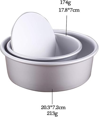 Miniatura 7 de ONDIAN CHUNCIN - Round Cake Tin Nonstick Leakproof, Aluminum Alloy Round Cake Pan, Baking Pan with Removable Loose Base for Wedding Birthday