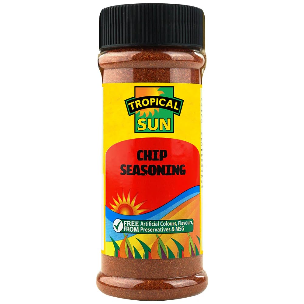 Tropical Sun Chip Seasoning – 130g – Flavourful Blend for Fries, Wedges, Roasted Veg & Burgers – No Artificial Colours or MSG