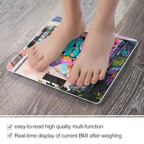 Báscula Digital para Baño Street Graffiti 400 Lb LCD miniatura 5