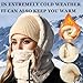 Balaclava Skiing and Cycling Beige Face Mask, Men's Winter Clothing, Women's Skiing Suit Warm Collar, Cold Weather Sports Street Fashion Outdoor Clothing, Wool Warm Scarf Hood