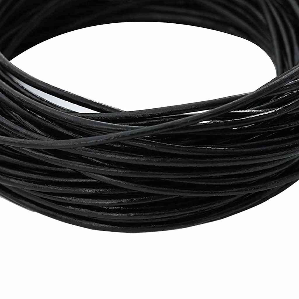 Sznurek skórzany, okrągła taśma do majsterkowania, Ø 2 mm x 50 m
