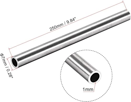Miniatura 8 de uxcell Tubo recto inconsútil de la longitud del grueso de pared de la tubería 32.8 ft m OD 3.3 ft m del acero inoxidable 304