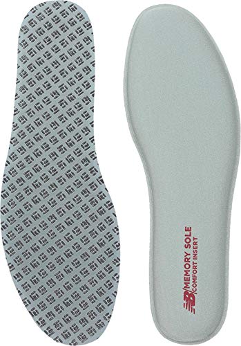 New Balance Insoles Memory Sole Shoe Insoles, Grey, Medium/M 13-15-XWide 4E US