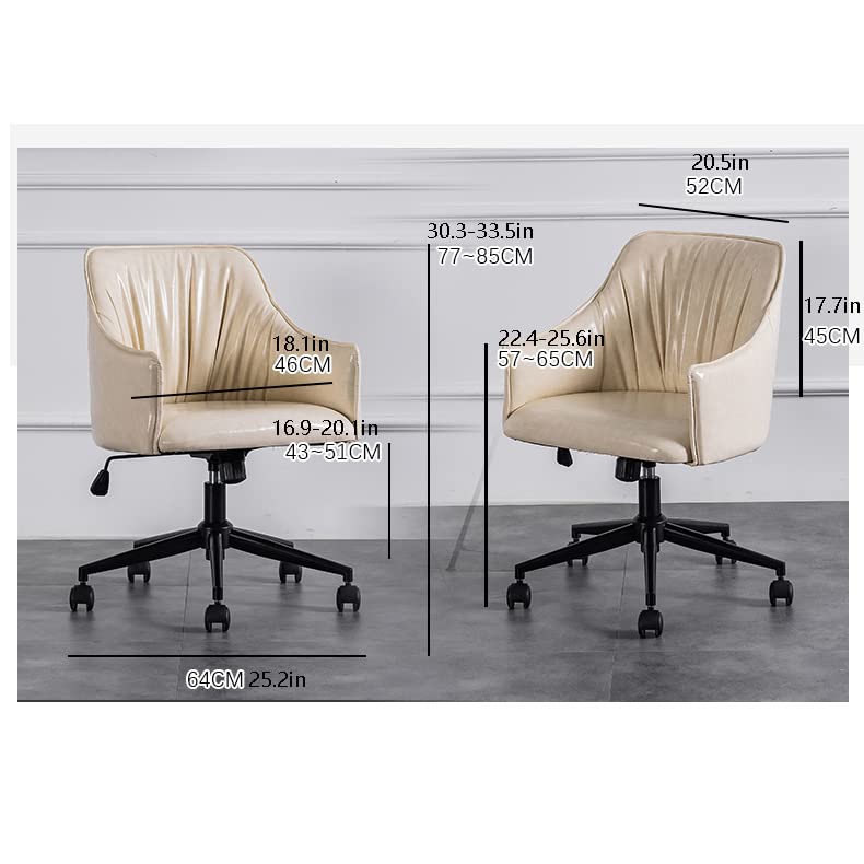 Fotel komputerowy retro Ergonomiczny regulowany podnośnik Obrotowe siedzisko Nowoczesny siedzący Wygodne oparcie Proste krzesło biurowe Proste Beauty Comes