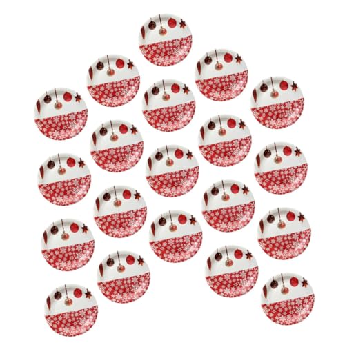 MOTHNUR 20 Piezas Platos de Papel para Navidad Bandejas Desechables Resistentes al Agua y Aceite para Postres y Fiestas Festivas