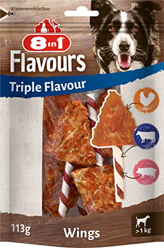 8in1 Triple Flavour alette masticabili, per cani di tutte le taglie, 113g