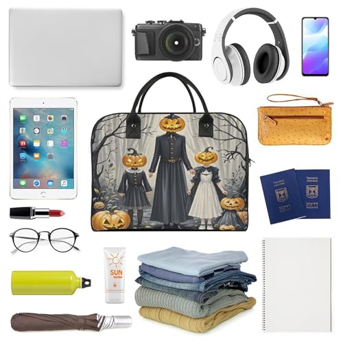 Bolso mochila familiar Pumpkin Head con capacidad grande miniatura 5