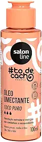 Salon Line, Óleo Capilar, ToDeCacho, Coco Puro, Umectação Extrema, Vegano - Cabelos Ondulados, Cacheados e Crespos, 100 ml