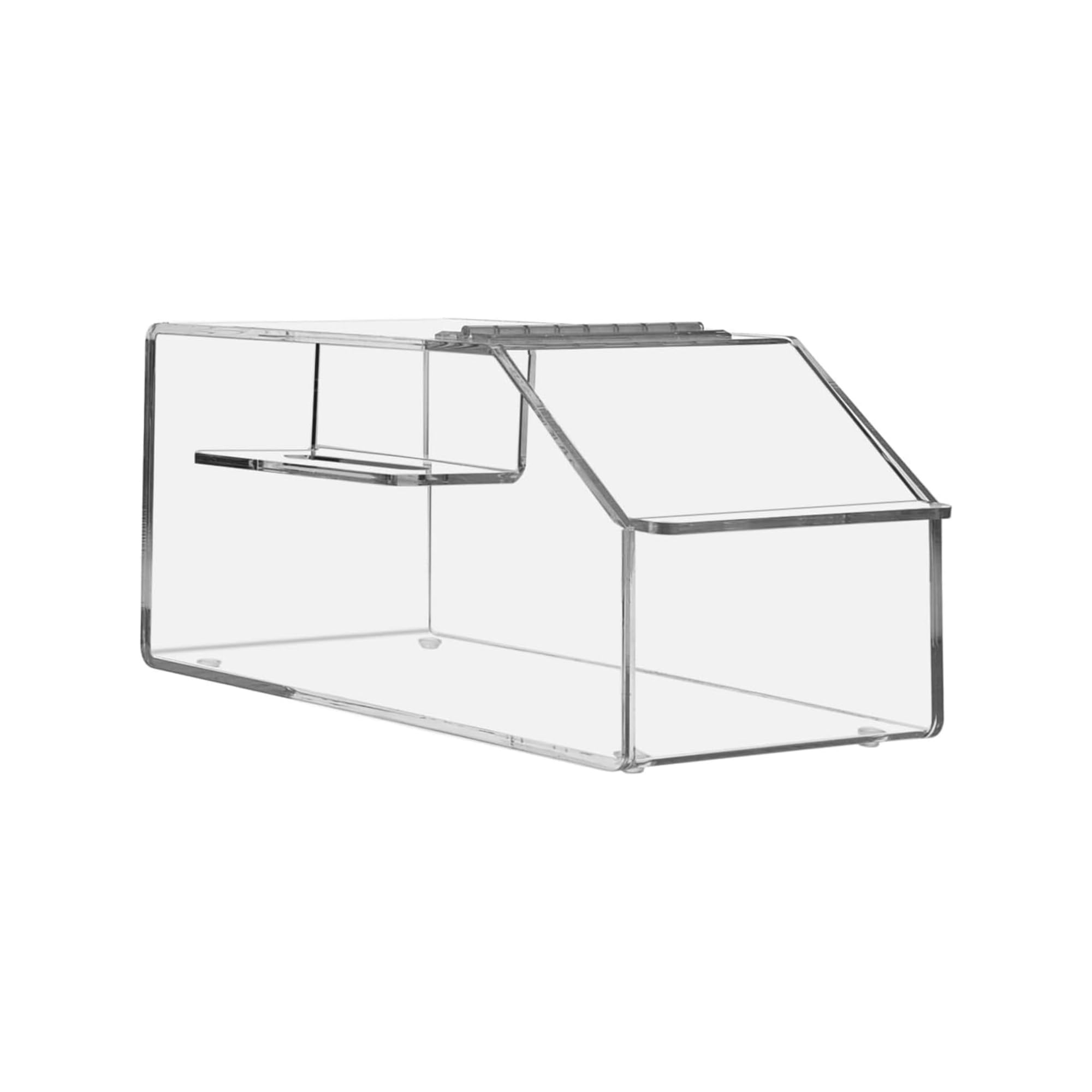 Marketing Holders Candy Storage Bin with Scoop Slot 7.75" Tabletop Nut Granola Bin Top Opening Display Birthday Parties Clear Acrylic No Assembly