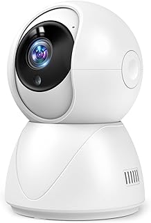 FUNTIC 【2G/5G両対応・300万画素】 ネットワークカメラ HD1080P 監視カメラ 防犯カメラ wifi ベビーモニター 双方向音声 ベビー/ペット/老人見守り 動体検知 暗視撮影 録画可能 最大6人同時閲覧 アプリ簡単設定 ドーム型 スタンダード型 ホワイト