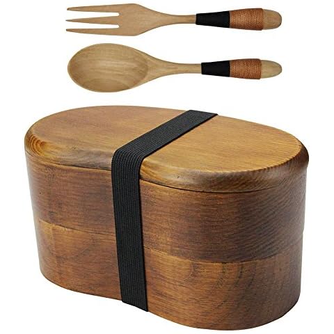 AOOSY Japanese Wooden Bento Box Cover